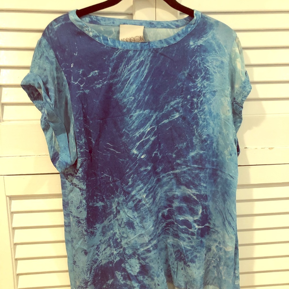 Addison watercolor rayon shirt
